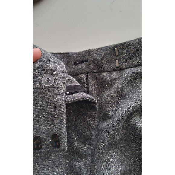 Vtg Pendleton virgin wool /silk dress pants straight leg Gray tweed 10 petite W - Picture 7 of 8